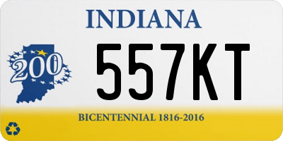 IN license plate 557KT