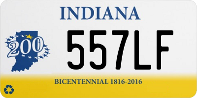 IN license plate 557LF