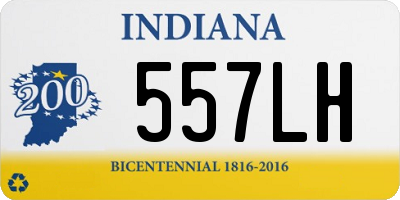 IN license plate 557LH