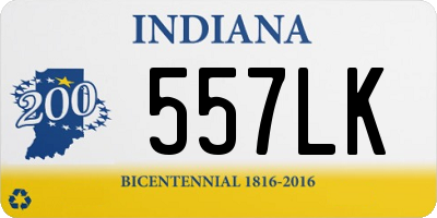 IN license plate 557LK