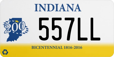 IN license plate 557LL