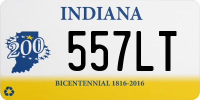 IN license plate 557LT