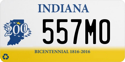 IN license plate 557MO