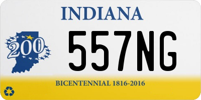 IN license plate 557NG