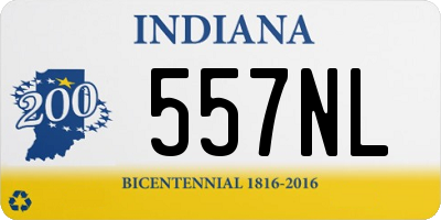 IN license plate 557NL