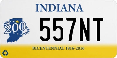 IN license plate 557NT