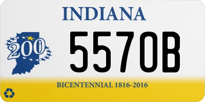 IN license plate 557OB