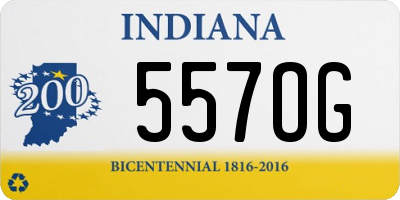 IN license plate 557OG