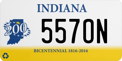 IN license plate 557ON
