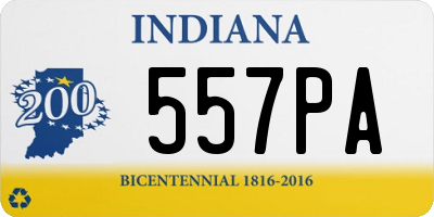 IN license plate 557PA