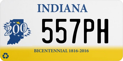 IN license plate 557PH