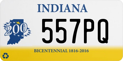 IN license plate 557PQ