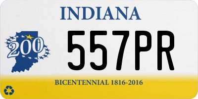 IN license plate 557PR