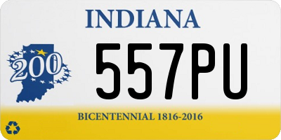 IN license plate 557PU