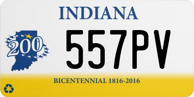 IN license plate 557PV