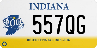 IN license plate 557QG