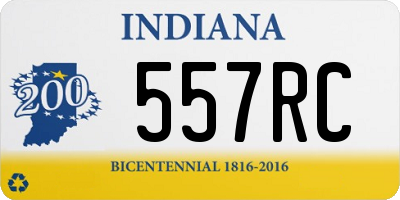 IN license plate 557RC