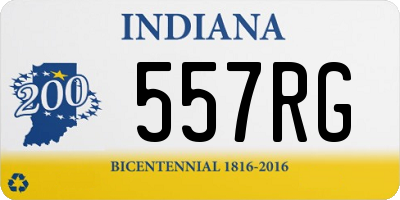 IN license plate 557RG