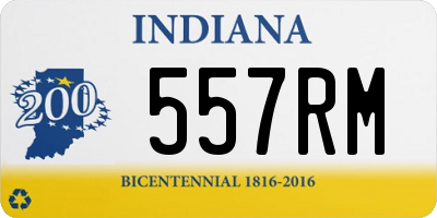 IN license plate 557RM