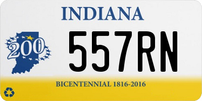 IN license plate 557RN