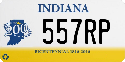 IN license plate 557RP