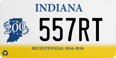 IN license plate 557RT