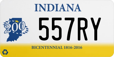 IN license plate 557RY