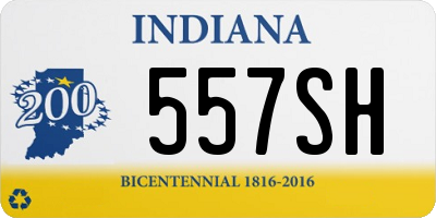 IN license plate 557SH