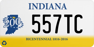 IN license plate 557TC