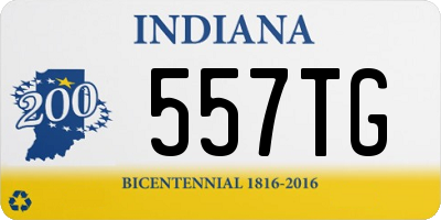 IN license plate 557TG