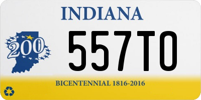 IN license plate 557TO