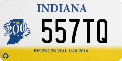IN license plate 557TQ