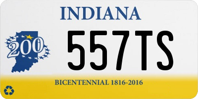 IN license plate 557TS