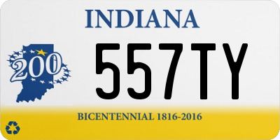 IN license plate 557TY