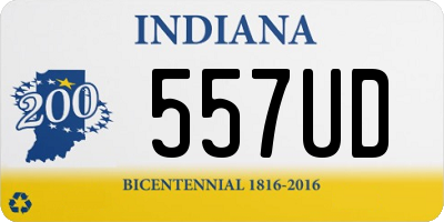 IN license plate 557UD