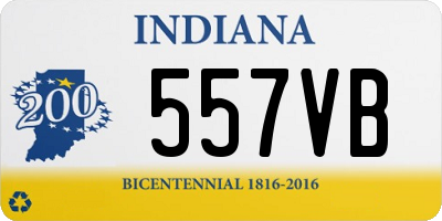 IN license plate 557VB