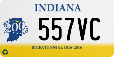 IN license plate 557VC