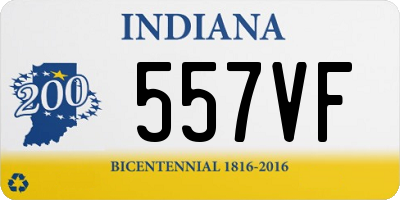 IN license plate 557VF