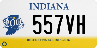 IN license plate 557VH