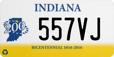 IN license plate 557VJ