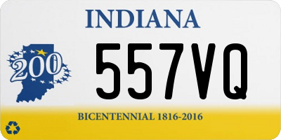 IN license plate 557VQ