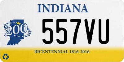 IN license plate 557VU