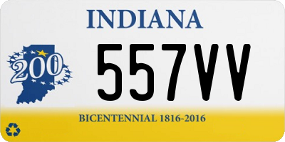 IN license plate 557VV