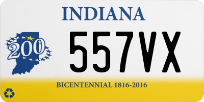 IN license plate 557VX