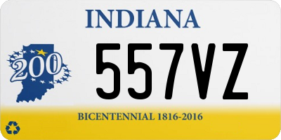 IN license plate 557VZ