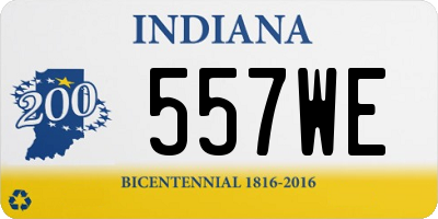 IN license plate 557WE