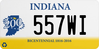 IN license plate 557WI