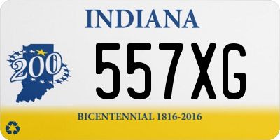 IN license plate 557XG