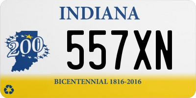 IN license plate 557XN