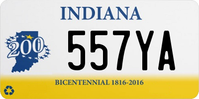 IN license plate 557YA